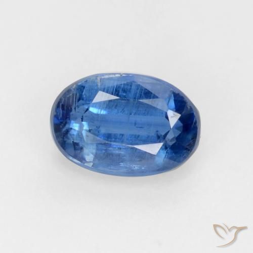 0.80ct 天然 亮海军蓝 蓝晶石, 椭圆形, SI