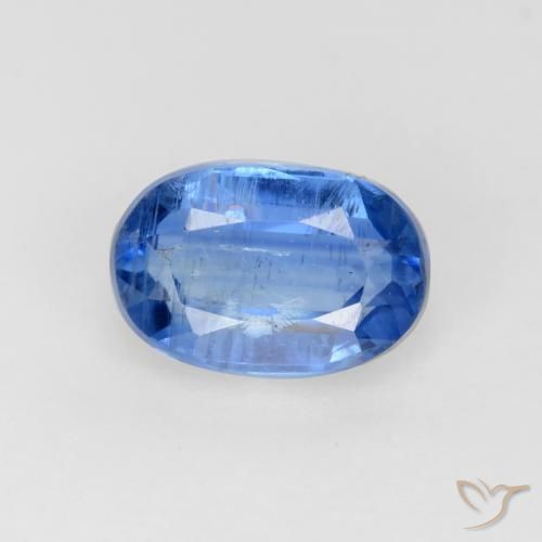 0.72ct 天然 中蓝 蓝晶石, 椭圆形, SI