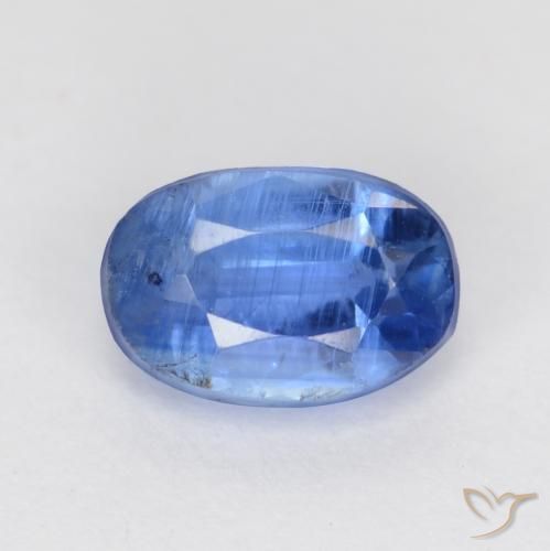 0.84ct 天然 亮海军蓝 蓝晶石, 椭圆形, SI