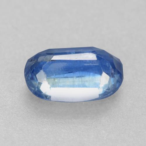 0.63克拉天然蓝晶石，椭圆形切割，6.3×4.2毫米，I1