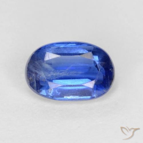 0.71ct 天然 海军蓝 蓝晶石, 椭圆形, SI-I1