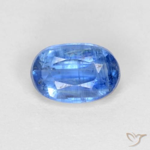 0.77ct 天然 亮海军蓝 蓝晶石, 椭圆形, SI-I1