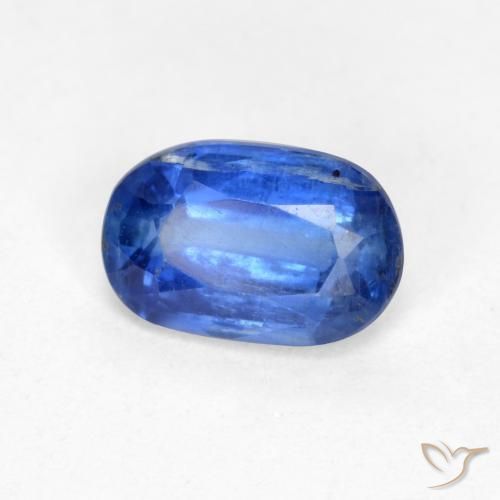 0.58ct 天然 暗蓝色 蓝晶石, 椭圆形, SI-I1