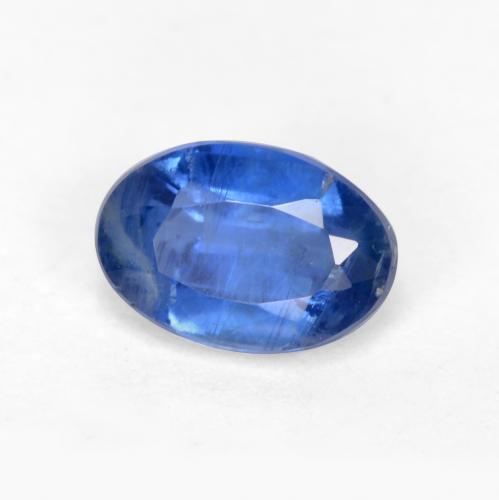 0.72ct 天然 暗蓝色 蓝晶石, 椭圆形, SI-I1