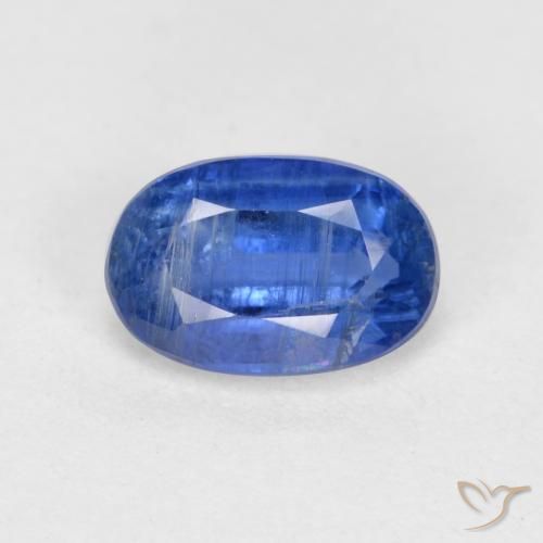 0.79ct 天然 矢菊花蓝 蓝晶石, 椭圆形, SI-I1