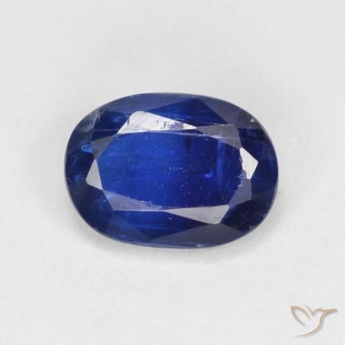 1.10ct 天然 暗蓝色 蓝晶石, 椭圆形, VS-SI