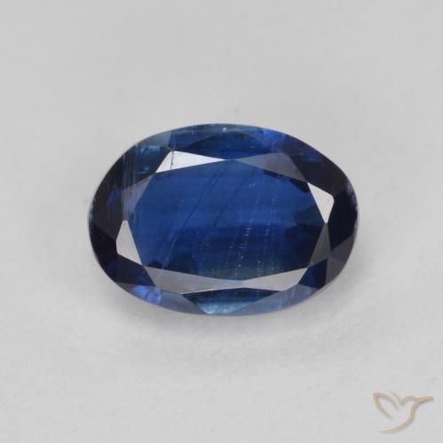 1.21ct 天然 海军蓝 蓝晶石, 椭圆形, SI