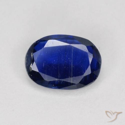 1.00ct 天然 海军蓝 蓝晶石, 椭圆形, SI