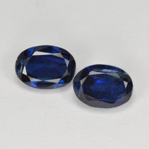 2.48天然蓝晶石，椭圆形切割，6.9×5.1毫米，VS-SI