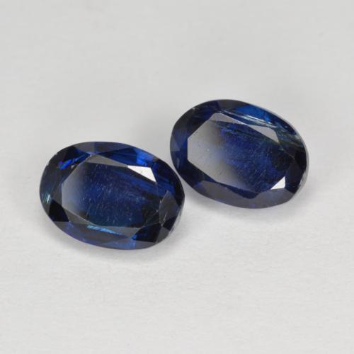 2.48天然蓝晶石，椭圆形切割，6.9×5.1毫米，VS-SI
