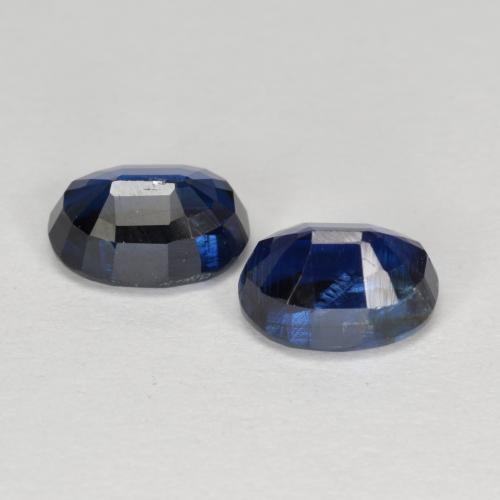 2.48天然蓝晶石，椭圆形切割，6.9×5.1毫米，VS-SI
