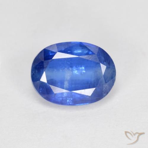 1.87ct 天然 中蓝 蓝晶石, 椭圆形, SI