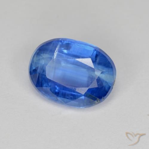 2.95克拉天然蓝晶石，椭圆形切割，9.6×7.1毫米，VS-SI