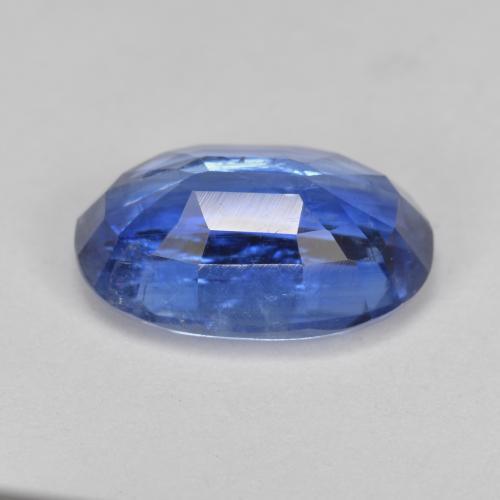 3.98克拉天然蓝晶石，椭圆形切割，11.6×7.7毫米，SI