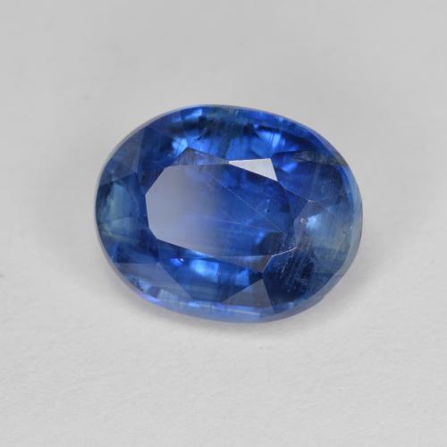 3.38克拉天然蓝晶石，椭圆形切割，10×7.9毫米，SI