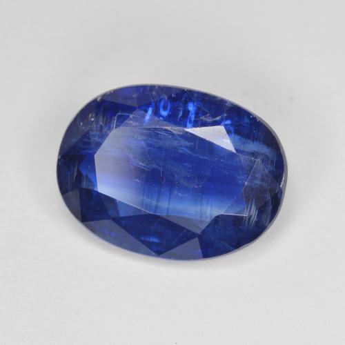 5.27克拉天然蓝晶石，椭圆形切割，12.4×9.2毫米，SI