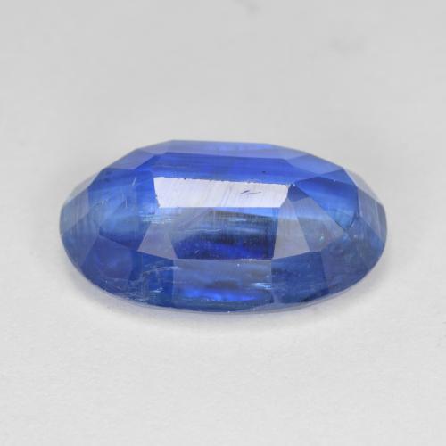 7.12克拉天然蓝晶石，椭圆形切割，14.7×9.6毫米，SI