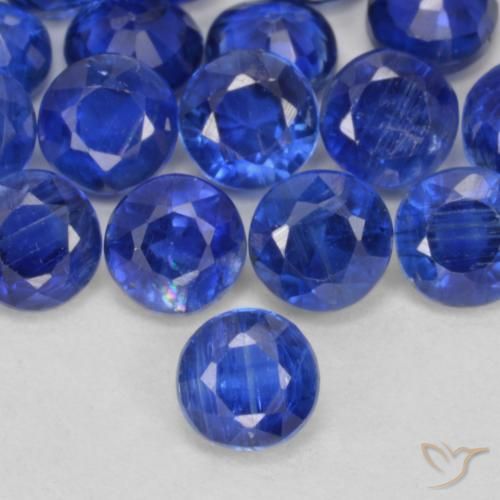 0.41ct 天然 海军蓝 蓝晶石, 圆形的, VS-SI