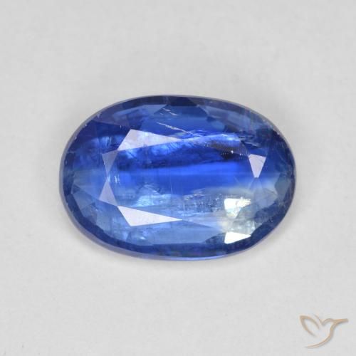 3.39克拉天然蓝晶石，椭圆形切割，11.9×8.3毫米，SI-I1