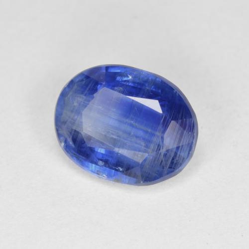 3.22克拉天然蓝晶石，椭圆形切割，10.2×8毫米，SI-I1