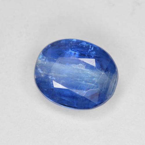 3.86克拉天然蓝晶石，椭圆形切割，10.3×8.4毫米，SI-I1