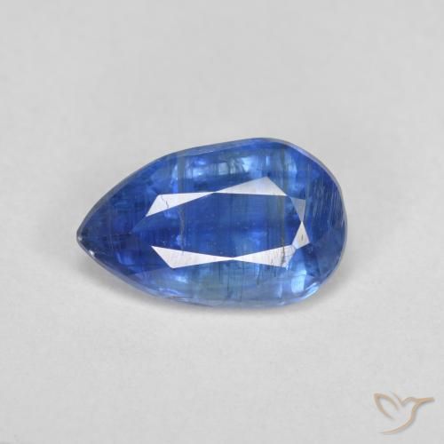 2.55克拉天然蓝晶石，梨形，10.6×6.7毫米，SI-I1