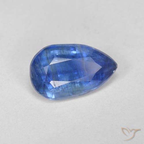 2.55克拉天然蓝晶石，梨形，10.6×6.7毫米，SI-I1