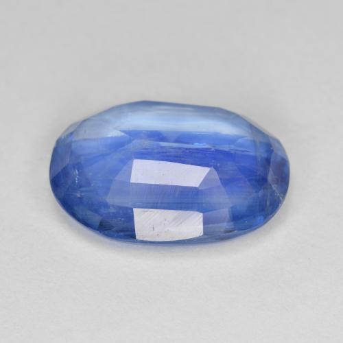 6.62克拉天然蓝晶石，椭圆形切割，14.2×10.2毫米，SI-I1