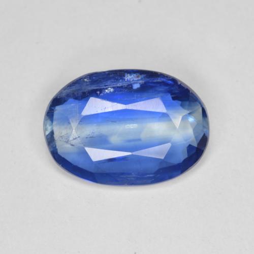 3.65克拉天然蓝晶石，椭圆形切割，12.5×8.8毫米，SI-I1