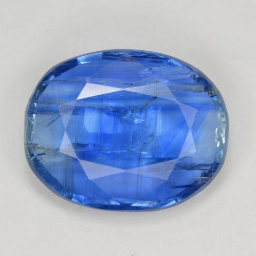 7.68克拉天然蓝晶石，椭圆形切割，14.8×11.7毫米，SI-I1