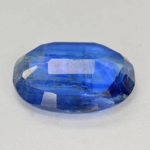 7.68克拉天然蓝晶石，椭圆形切割，14.8×11.7毫米，SI-I1