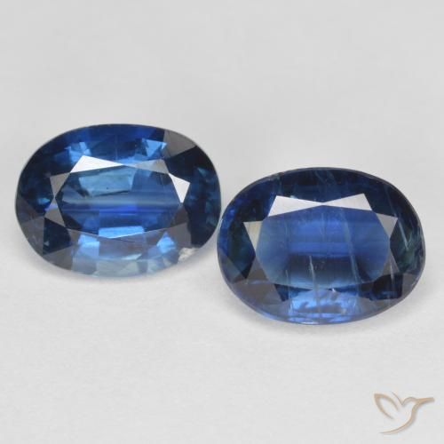 3.28天然蓝晶石，椭圆形切割，8.1×6.1毫米，VS-SI