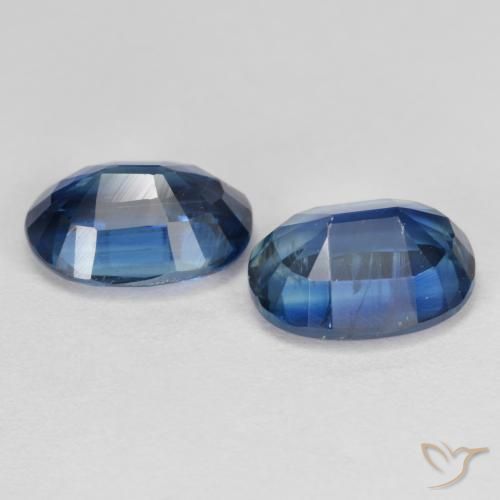 3.28天然蓝晶石，椭圆形切割，8.1×6.1毫米，VS-SI
