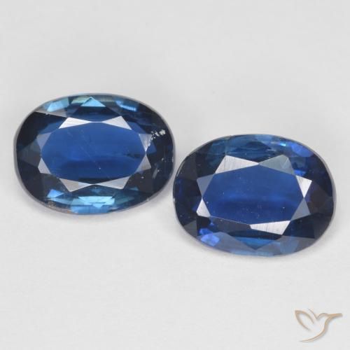 2.68天然蓝晶石，椭圆形切割，8.1×6.1毫米，VS-SI