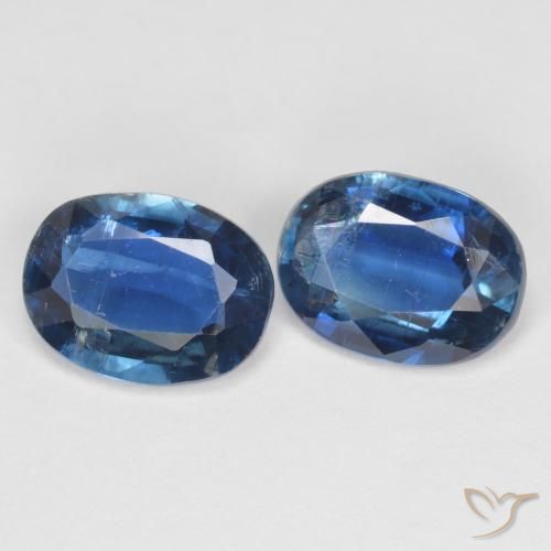 2.81天然蓝晶石，椭圆形切割，8.2×6.1毫米，VS-SI