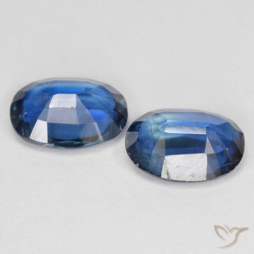 2.81天然蓝晶石，椭圆形切割，8.2×6.1毫米，VS-SI