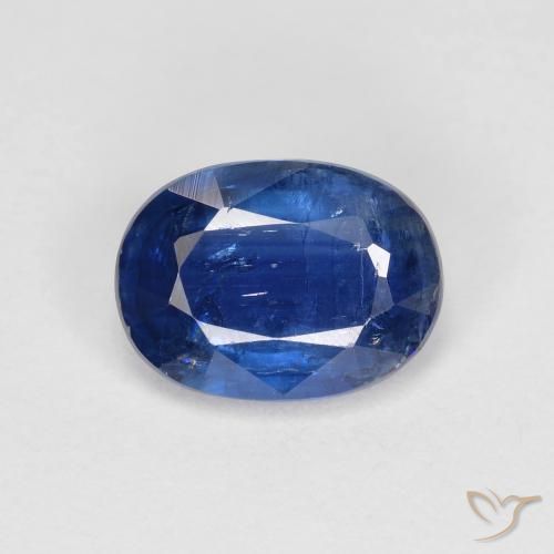 1.50ct 天然 海军蓝 蓝晶石, 椭圆形, VS-SI