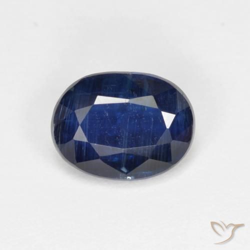 1.61ct 天然 暗蓝色 蓝晶石, 椭圆形, VS-SI