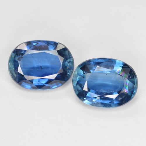 2.95天然蓝晶石，椭圆形切割，8.2×6.2毫米，VS-SI