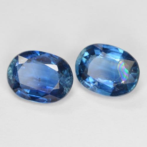 2.95天然蓝晶石，椭圆形切割，8.2×6.2毫米，VS-SI