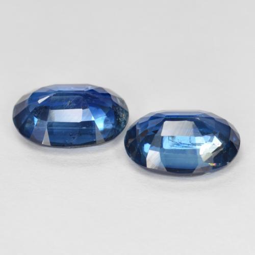 2.95天然蓝晶石，椭圆形切割，8.2×6.2毫米，VS-SI