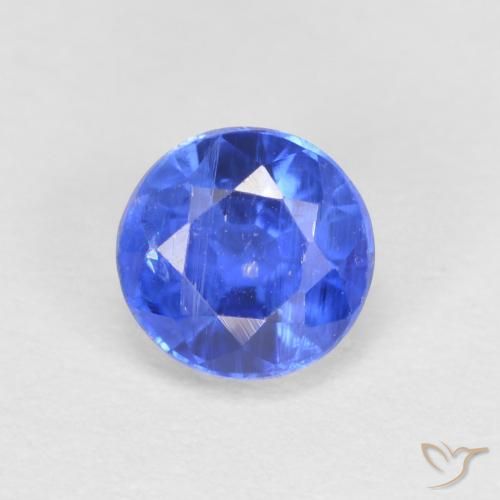 0.79ct 天然 深蓝色 蓝晶石, 圆形的, SI