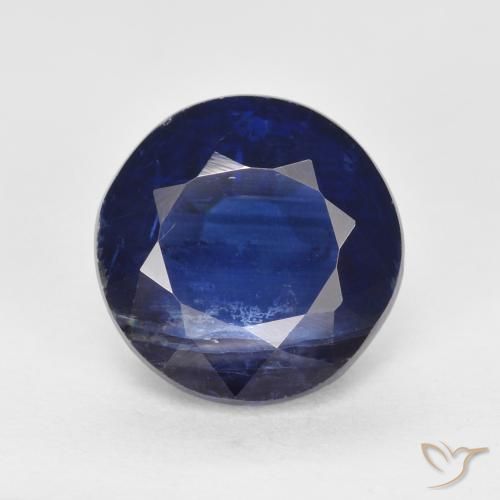2.72ct 天然 非常深的蓝色 蓝晶石, 圆形的, SI