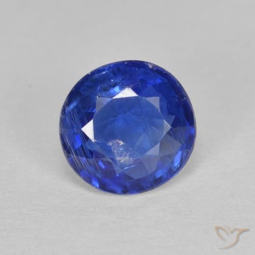 0.94ct 天然 深蓝色 蓝晶石, 圆形的, SI-I1