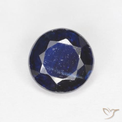1.72ct 天然 暗蓝色 蓝晶石, 圆形的, SI-I1