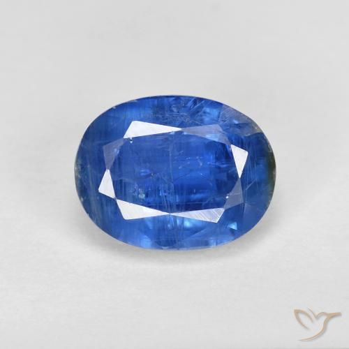 2.07ct 天然 暗蓝色 蓝晶石, 椭圆形, SI
