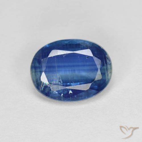 1.55ct 天然 海军蓝 蓝晶石, 椭圆形, SI