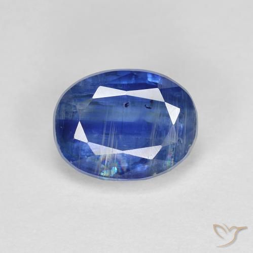2.02ct 天然 暗蓝色 蓝晶石, 椭圆形, SI