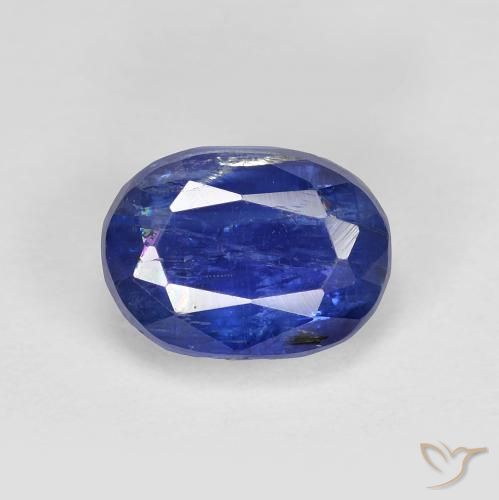 2.06ct 天然 浓海军蓝 蓝晶石, 椭圆形, SI