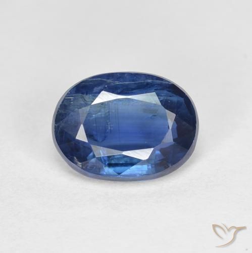 1.57ct 天然 深蓝色 蓝晶石, 椭圆形, SI